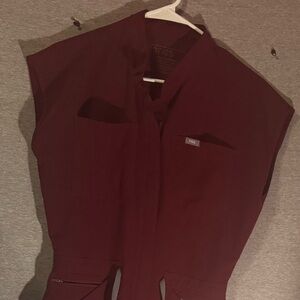 Figs Maroon Jumpsuit